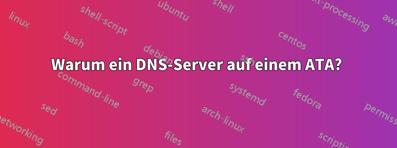 Warum ein DNS-Server auf einem ATA?