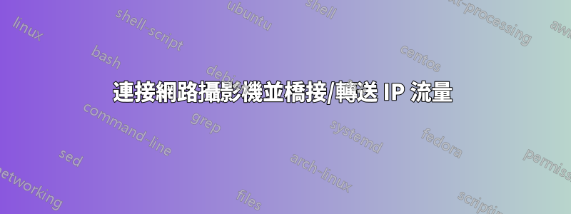 連接網路攝影機並橋接/轉送 IP 流量