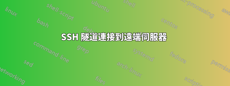 SSH 隧道連接到遠端伺服器