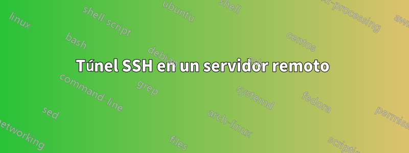 Túnel SSH en un servidor remoto