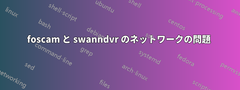 foscam と swanndvr のネットワークの問題