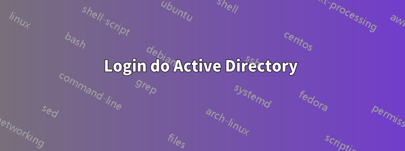 Login do Active Directory
