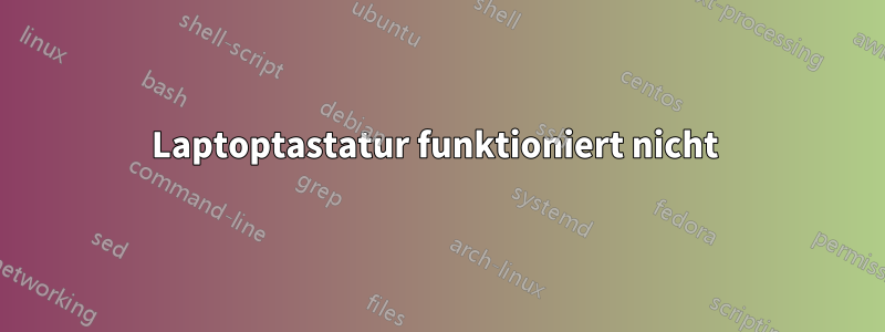Laptoptastatur funktioniert nicht 
