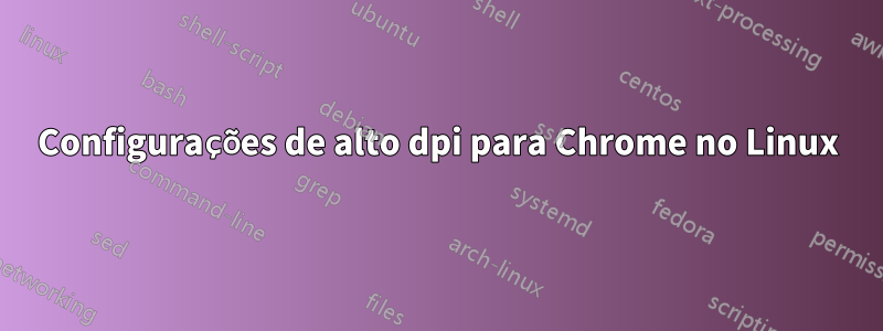 Configurações de alto dpi para Chrome no Linux
