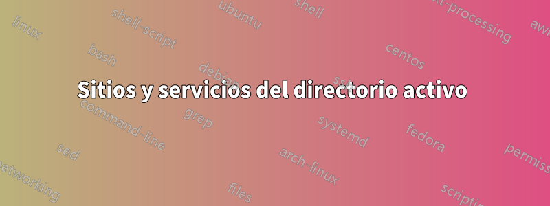 Sitios y servicios del directorio activo