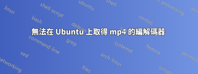 無法在 Ubuntu 上取得 mp4 的編解碼器