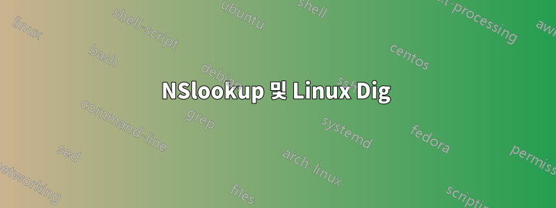 NSlookup 및 Linux Dig