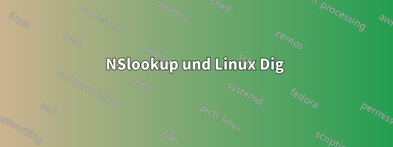 NSlookup und Linux Dig