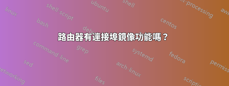 路由器有連接埠鏡像功能嗎？