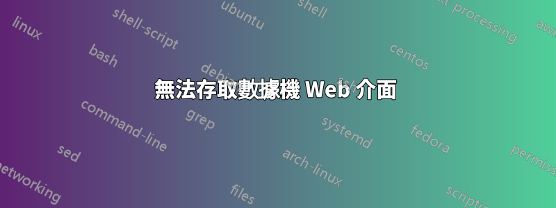 無法存取數據機 Web 介面