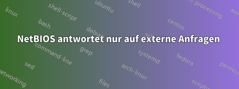 NetBIOS antwortet nur auf externe Anfragen
