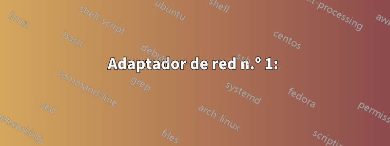 Adaptador de red n.º 1: