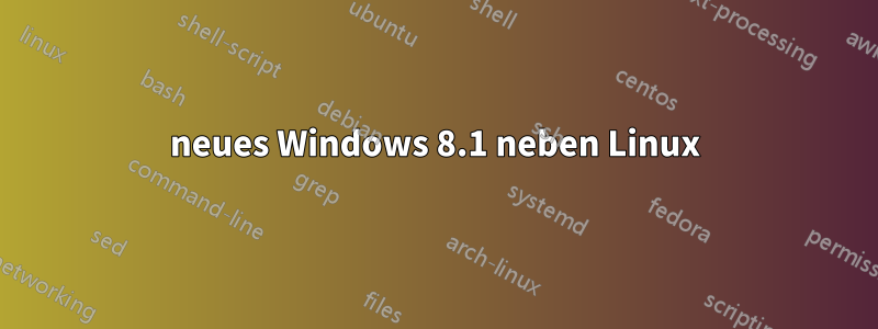 neues Windows 8.1 neben Linux