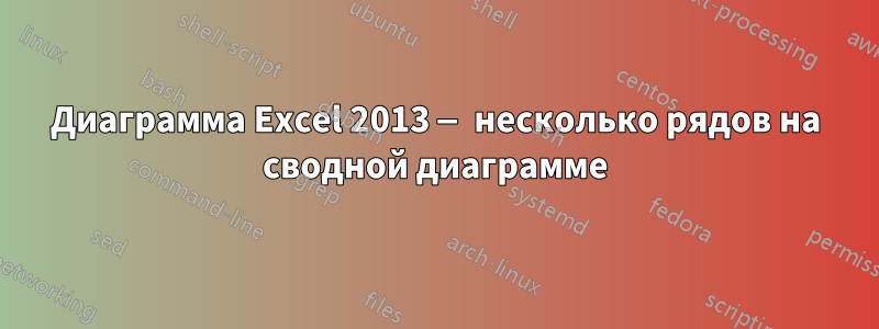 Диаграмма Excel 2013 — несколько рядов на сводной диаграмме