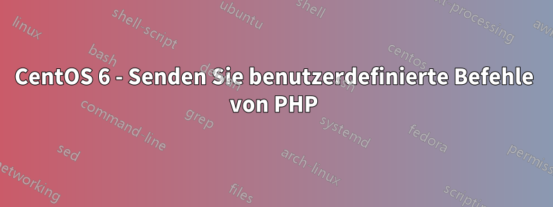 CentOS 6 - Senden Sie benutzerdefinierte Befehle von PHP