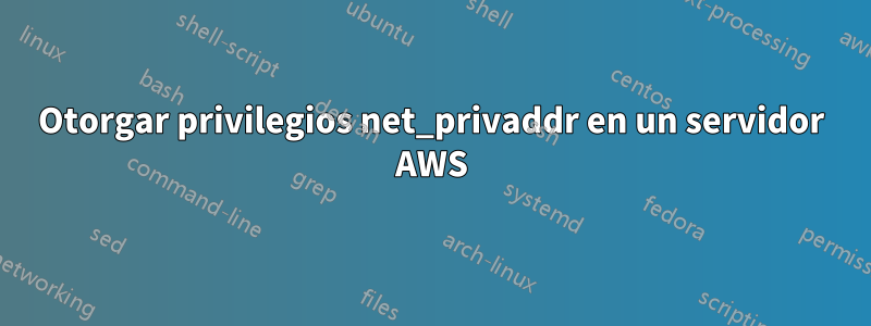 Otorgar privilegios net_privaddr en un servidor AWS