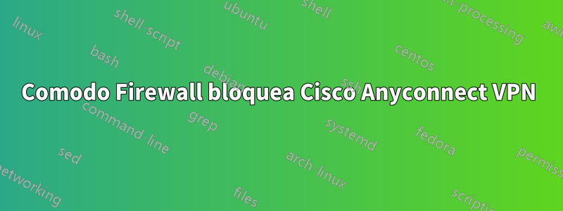 Comodo Firewall bloquea Cisco Anyconnect VPN