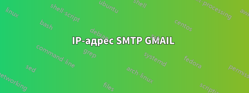 IP-адрес SMTP GMAIL