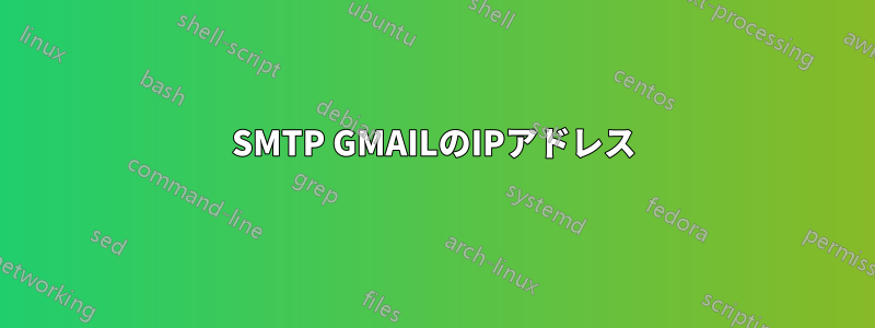 SMTP GMAILのIPアドレス