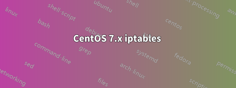 CentOS 7.x iptables