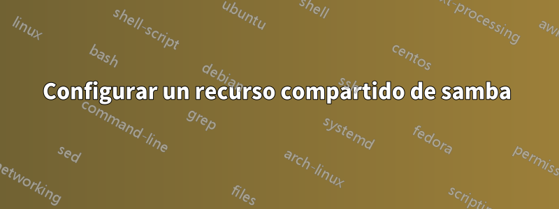 Configurar un recurso compartido de samba