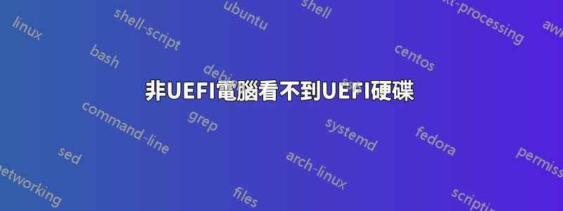 非UEFI電腦看不到UEFI硬碟