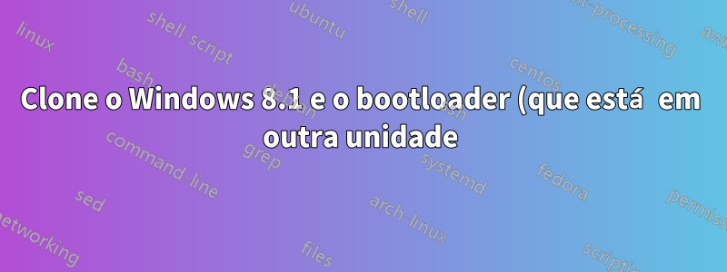 Clone o Windows 8.1 e o bootloader (que está em outra unidade) para SSD