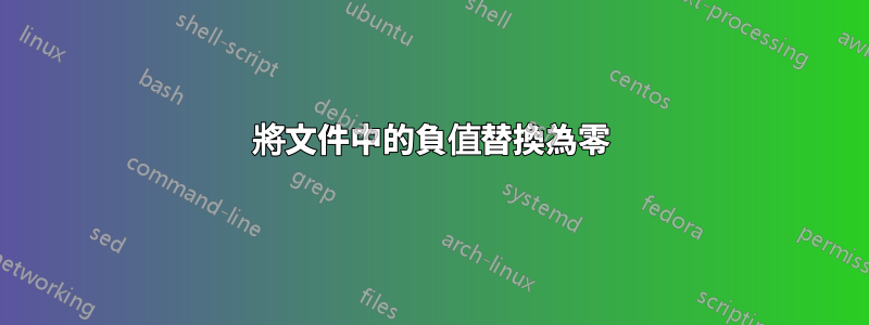 將文件中的負值替換為零