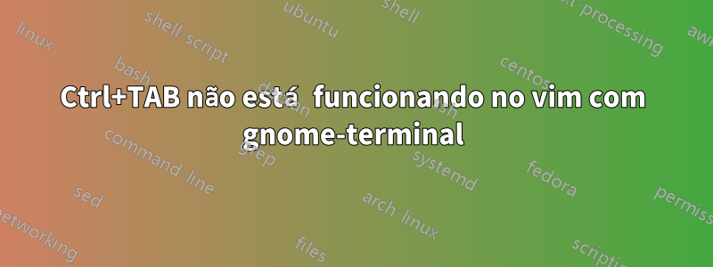 Ctrl+TAB não está funcionando no vim com gnome-terminal