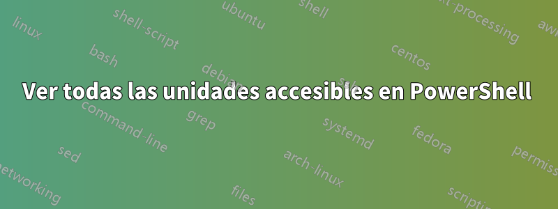 Ver todas las unidades accesibles en PowerShell