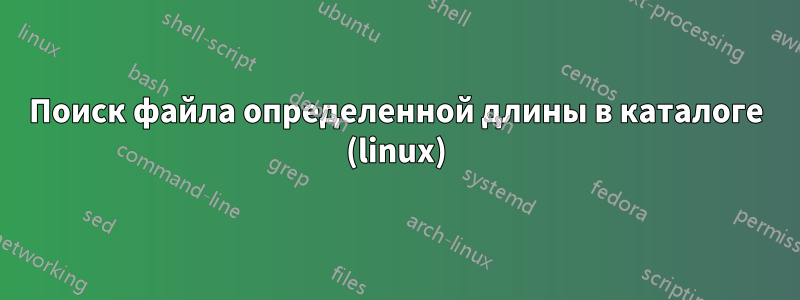 Поиск файла определенной длины в каталоге (linux)