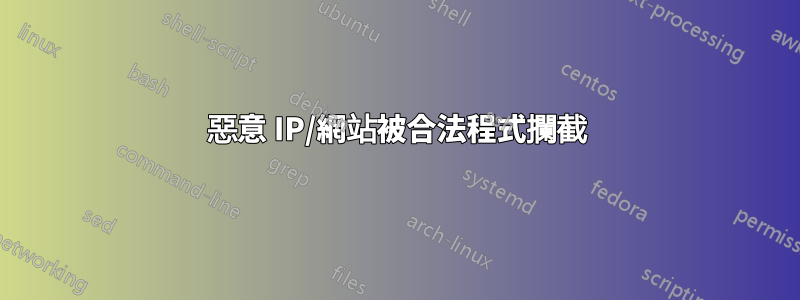 惡意 IP/網站被合法程式攔截