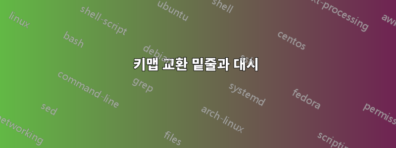 키맵 교환 밑줄과 대시