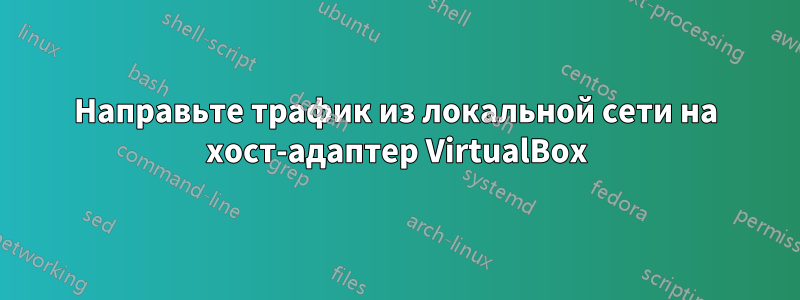 Направьте трафик из локальной сети на хост-адаптер VirtualBox