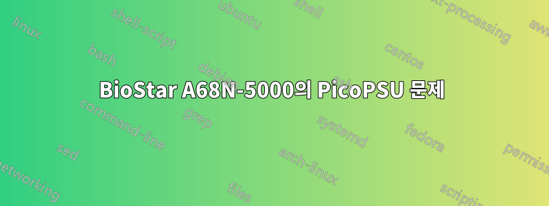 BioStar A68N-5000의 PicoPSU 문제