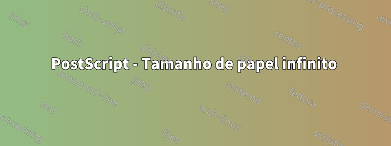 PostScript - Tamanho de papel infinito