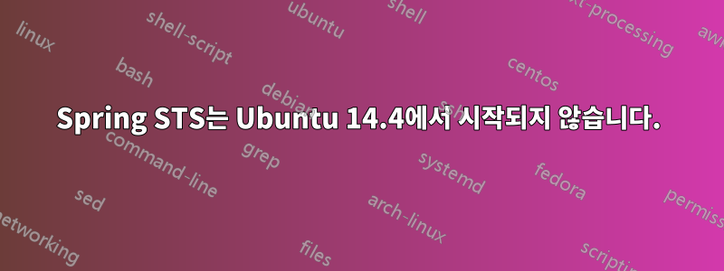 Spring STS는 Ubuntu 14.4에서 시작되지 않습니다.