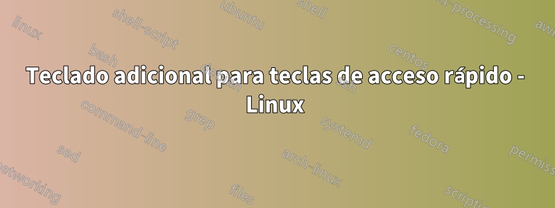 Teclado adicional para teclas de acceso rápido - Linux