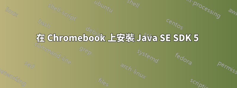 在 Chromebook 上安裝 Java SE SDK 5