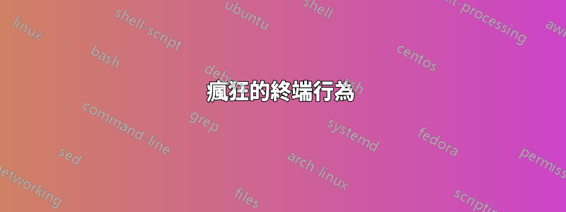 瘋狂的終端行為