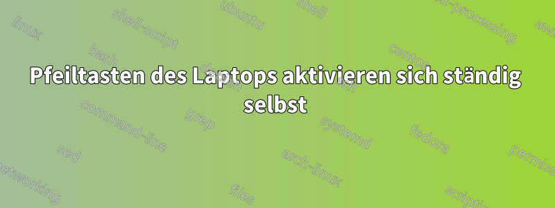 Pfeiltasten des Laptops aktivieren sich ständig selbst