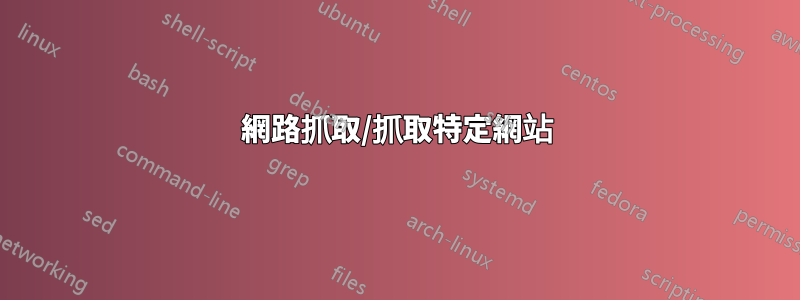 網路抓取/抓取特定網站