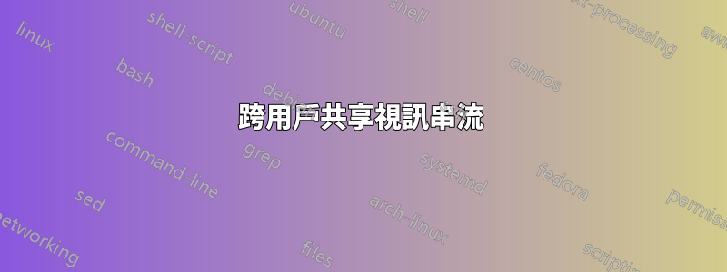 跨用戶共享視訊串流