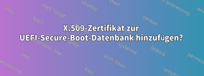 X.509-Zertifikat zur UEFI-Secure-Boot-Datenbank hinzufügen?