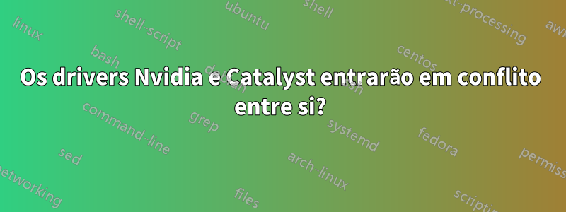 Os drivers Nvidia e Catalyst entrarão em conflito entre si?