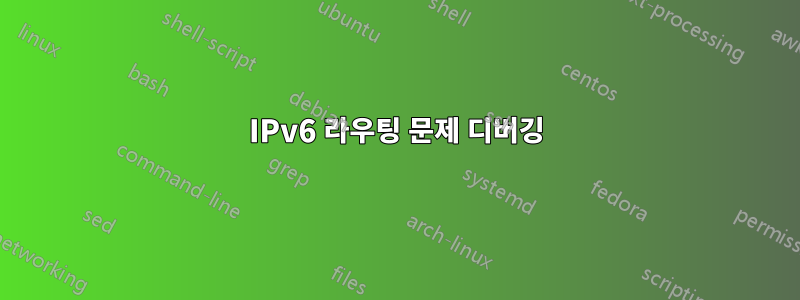 IPv6 라우팅 문제 디버깅