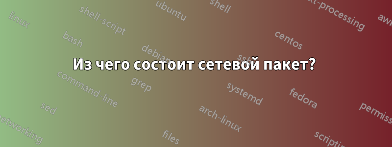 Из чего состоит сетевой пакет?