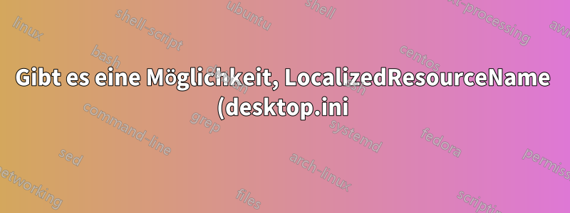 Gibt es eine Möglichkeit, LocalizedResourceName (desktop.ini) global zu deaktivieren?