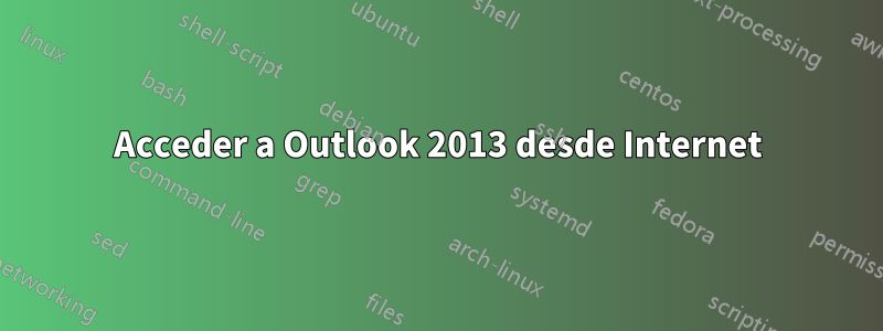 Acceder a Outlook 2013 desde Internet