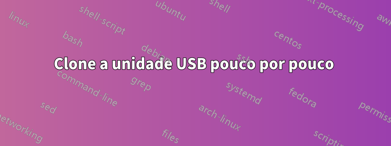 Clone a unidade USB pouco por pouco